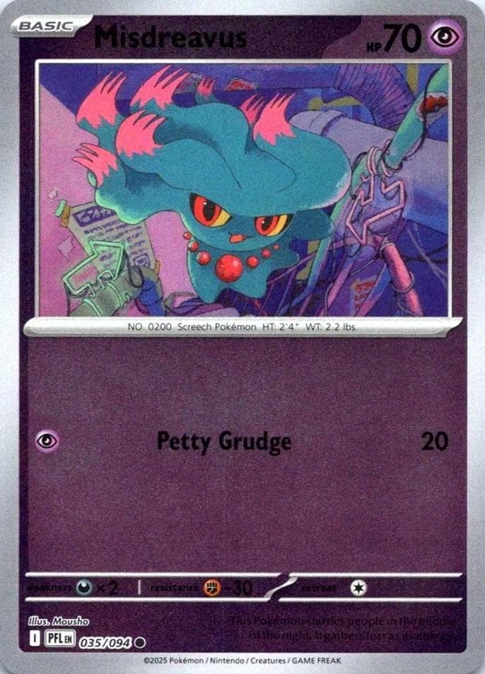 Misdreavus [Reverse Holo] #35 — Pokemon Phantasmal Flames