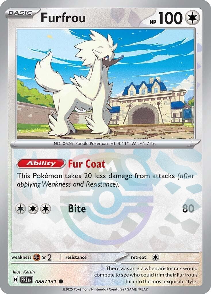 Furfrou [Master Ball] #88 — Pokemon Prismatic Evolutions