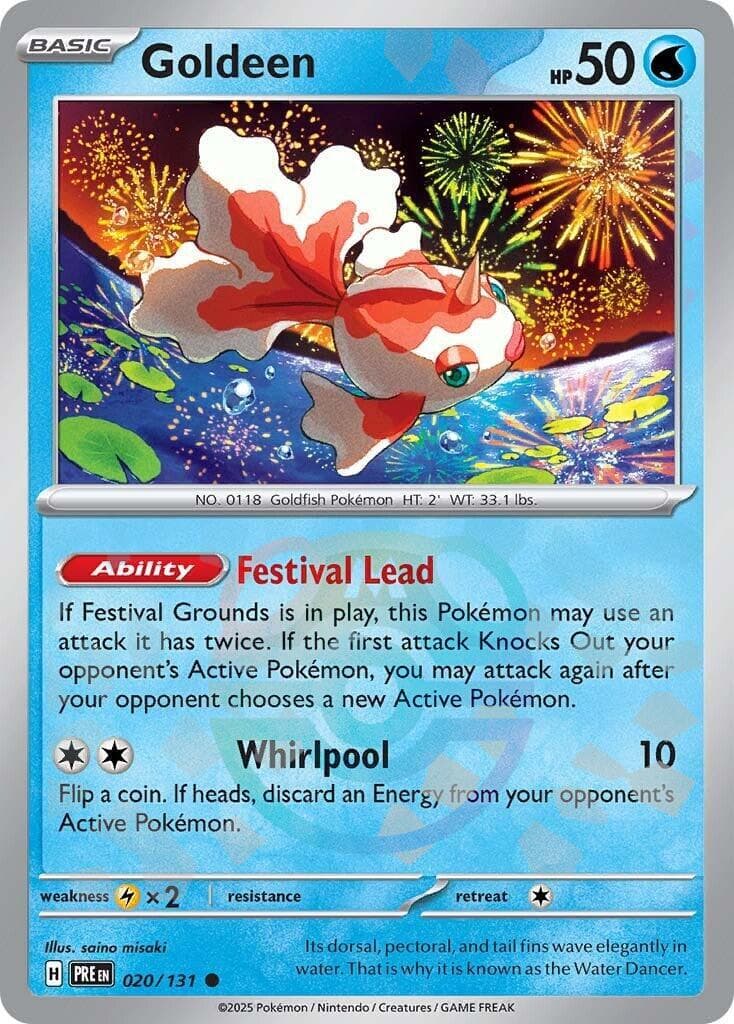 Goldeen [Master Ball] #20 — Pokemon Prismatic Evolutions