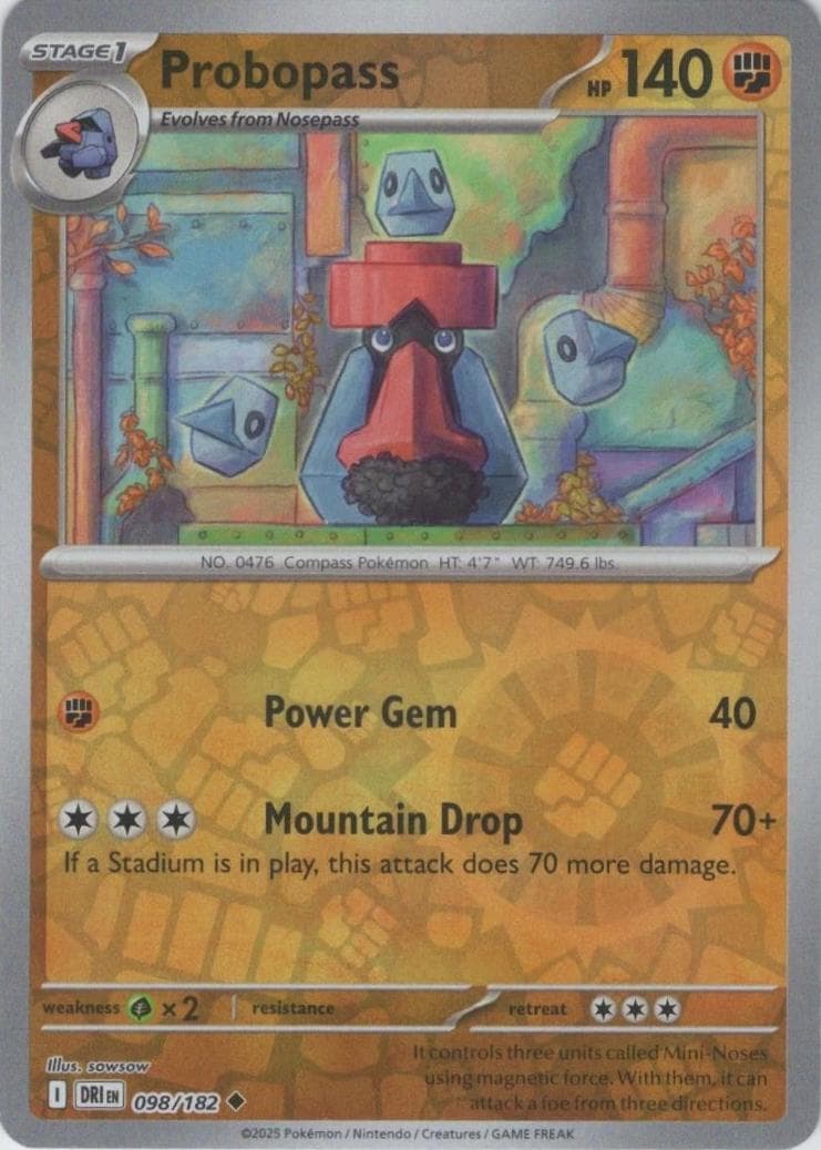 Probopass [Reverse Holo] #98 — Pokemon Destined Rivals
