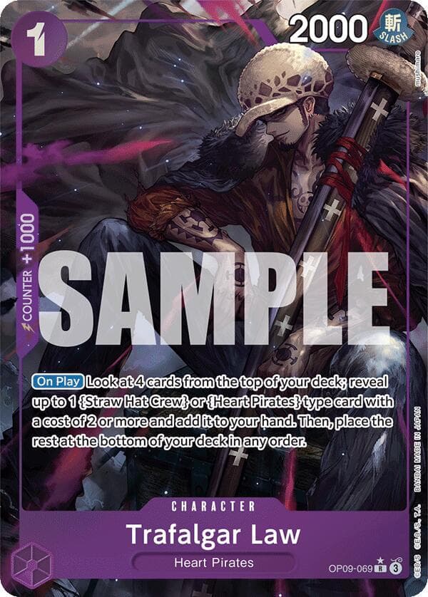 Trafalgar Law [Alternate Art] OP09-069 — One Piece Emperors in the New World