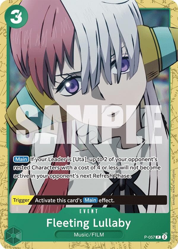 Fleeting Lullaby [Uta Battle Deck] P-057 — One Piece Promo