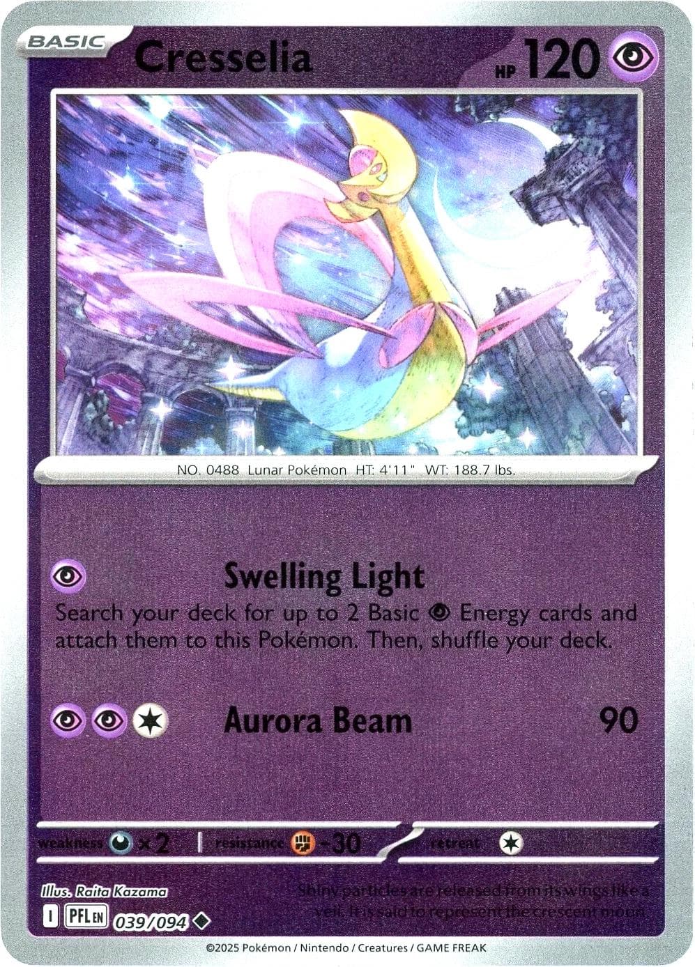Cresselia [Reverse Holo] #39 — Pokemon Phantasmal Flames