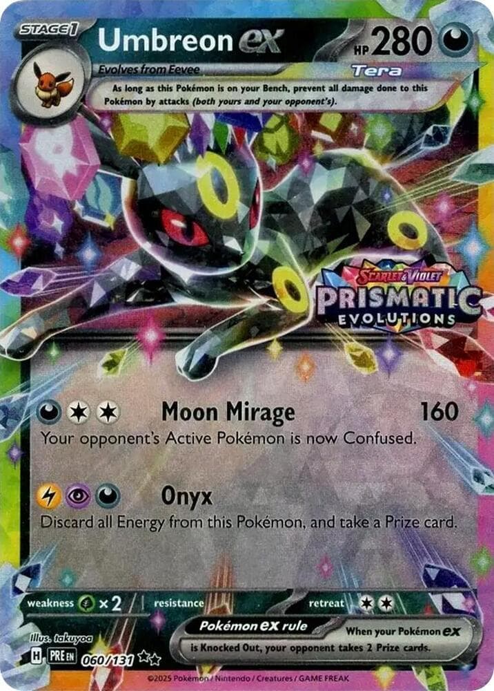 Umbreon ex [Stamped] #60 — Pokemon Prismatic Evolutions