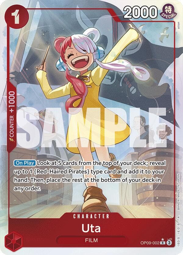 Uta [Alternate Art] OP09-002 — One Piece Emperors in the New World