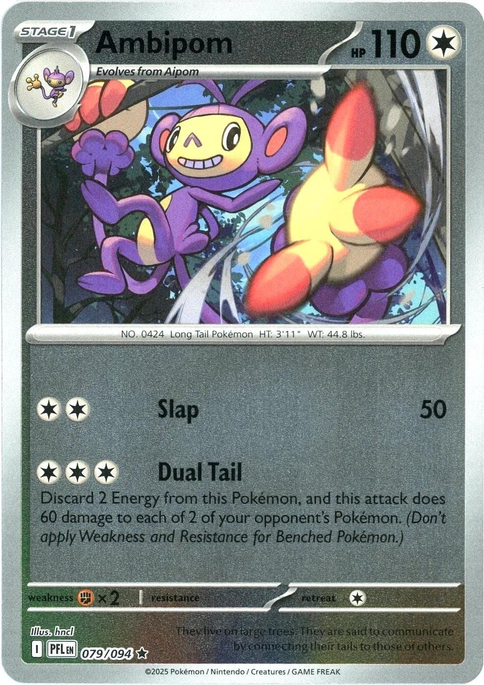 Ambipom [Reverse Holo] #79 — Pokemon Phantasmal Flames