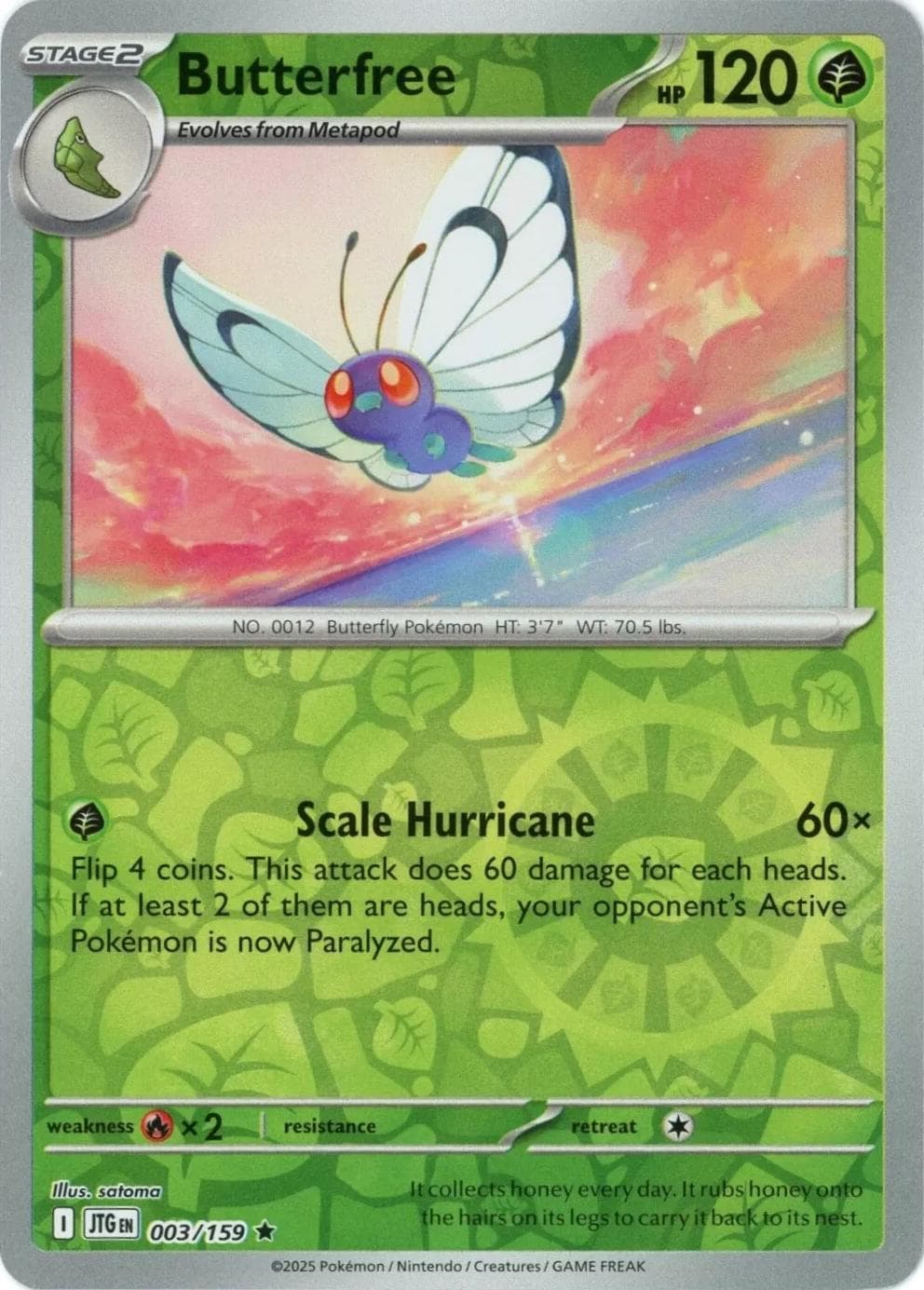 Butterfree [Reverse Holo] #3 — Pokemon Journey Together