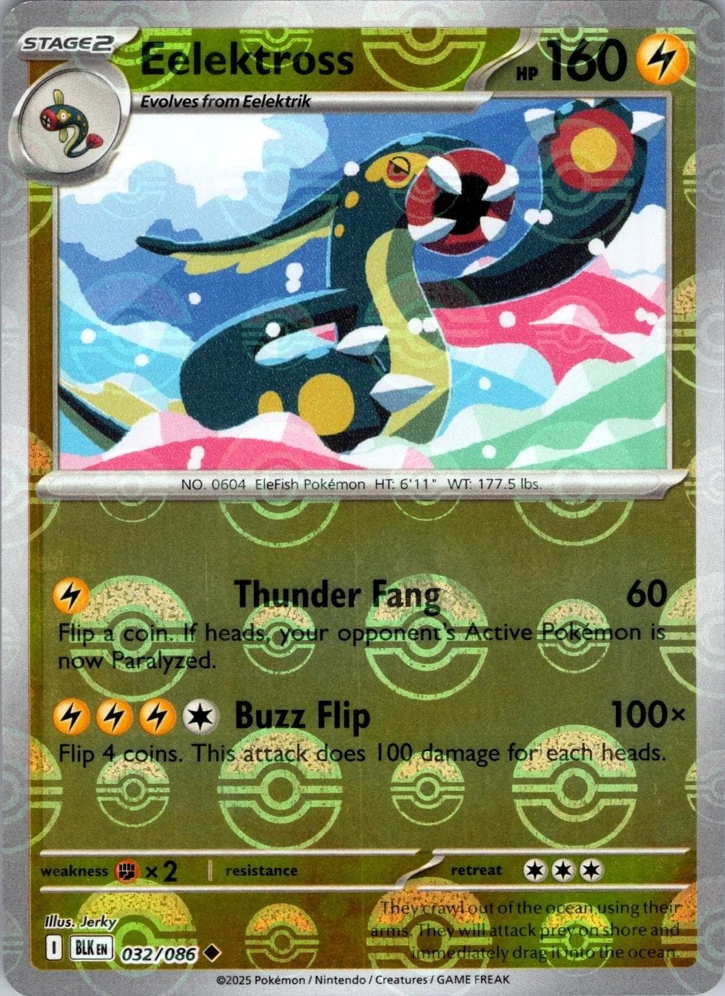 Eelektross [Poke Ball] #32 — Pokemon Black Bolt