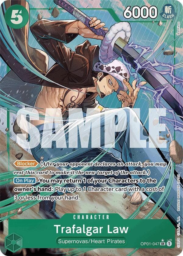 Trafalgar Law [Full Art PRB01] OP01-047 — One Piece Romance Dawn