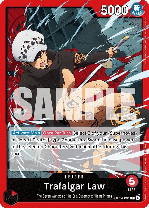 Trafalgar Law OP14-001 — One Piece Azure Sea's Seven