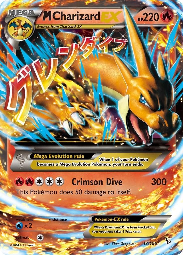 M Charizard EX [Jumbo] #13 — Pokemon Flashfire