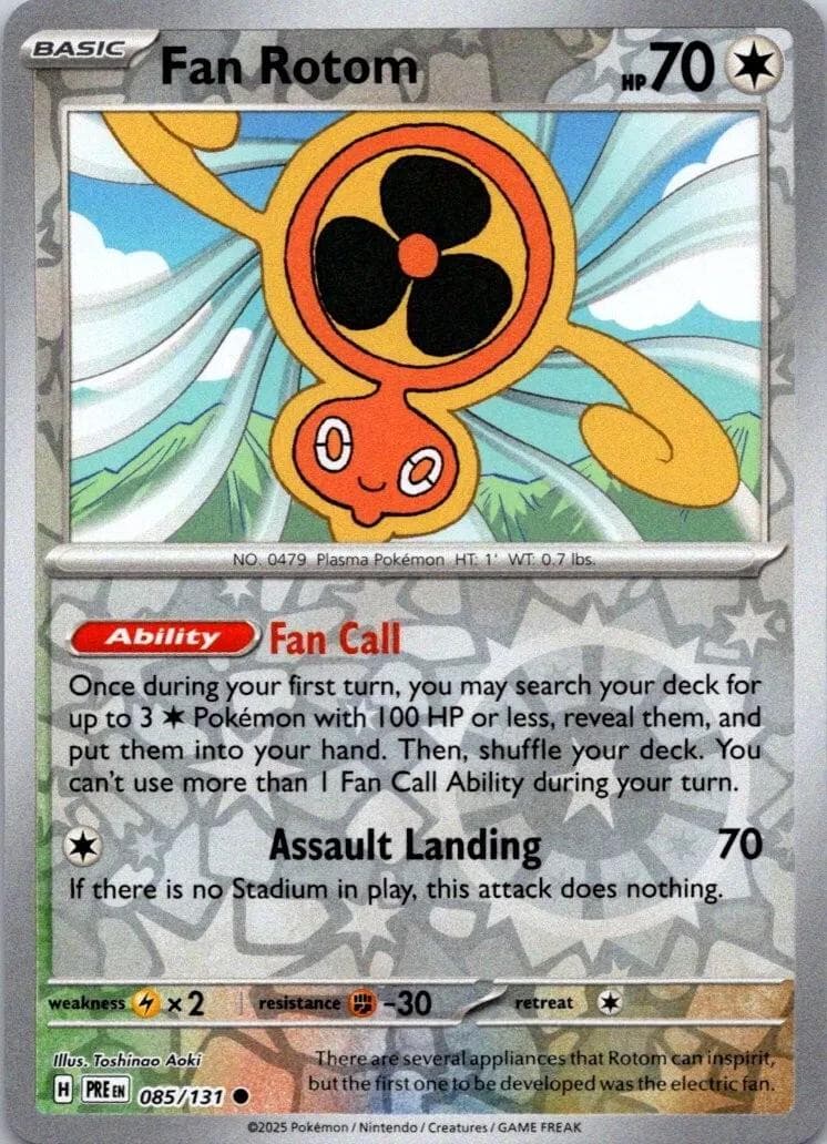 Fan Rotom [Reverse] #85 — Pokemon Prismatic Evolutions