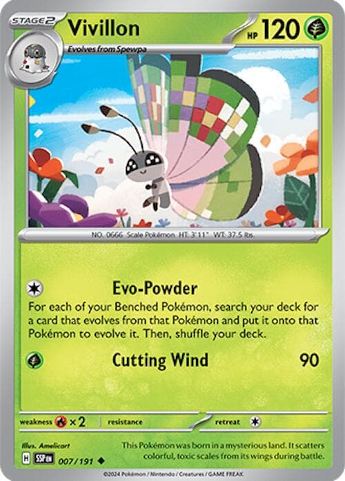 Vivillon #7 — Pokemon Surging Sparks