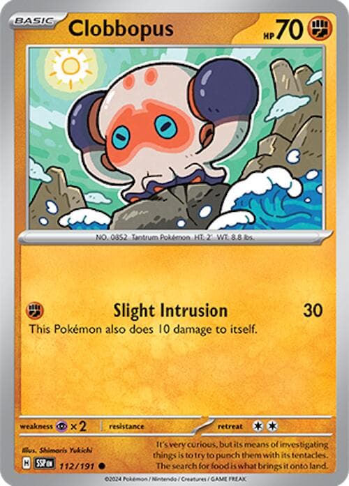 Clobbopus #112 — Pokemon Surging Sparks