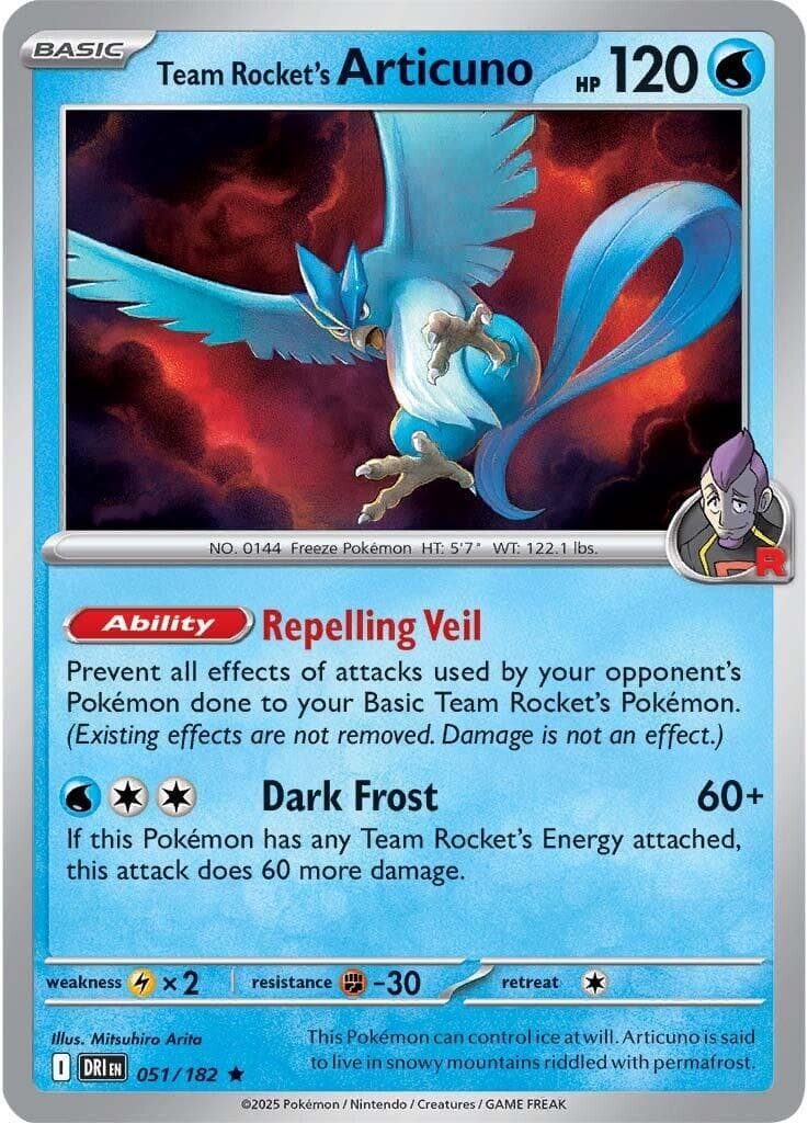 Team Rocket's Articuno #51 — Pokemon Destined Rivals