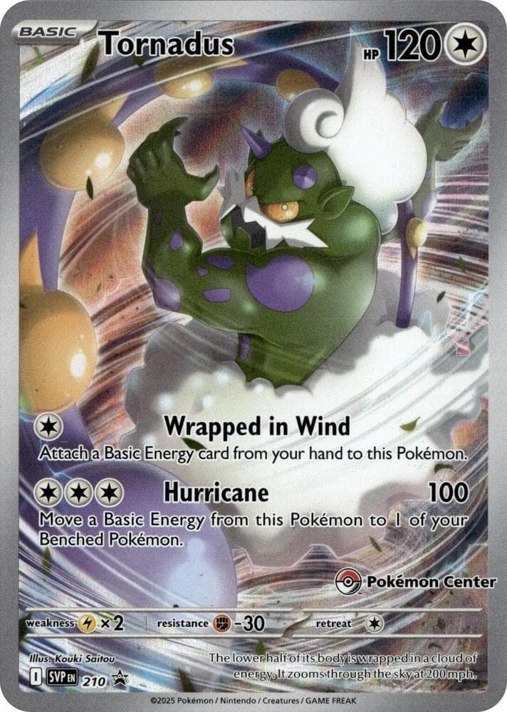 Tornadus [Pokemon Center] #210 — Pokemon Promo