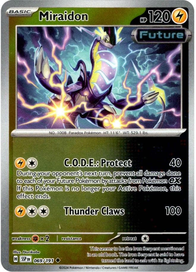Miraidon [Reverse Holo] #69 — Pokemon Surging Sparks