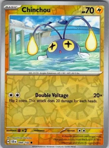 Chinchou [Reverse Holo] #48 — Pokemon Stellar Crown