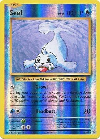 Seel [Reverse Holo] #28 — Pokemon Evolutions
