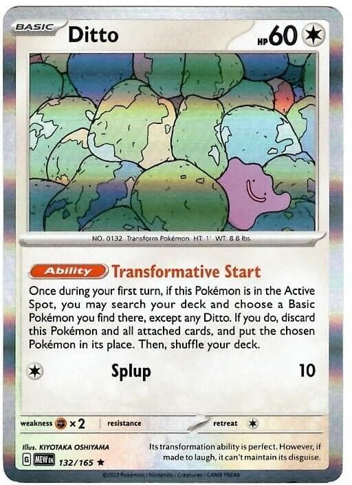 Ditto [Holo] #132 — Pokemon Scarlet & Violet 151
