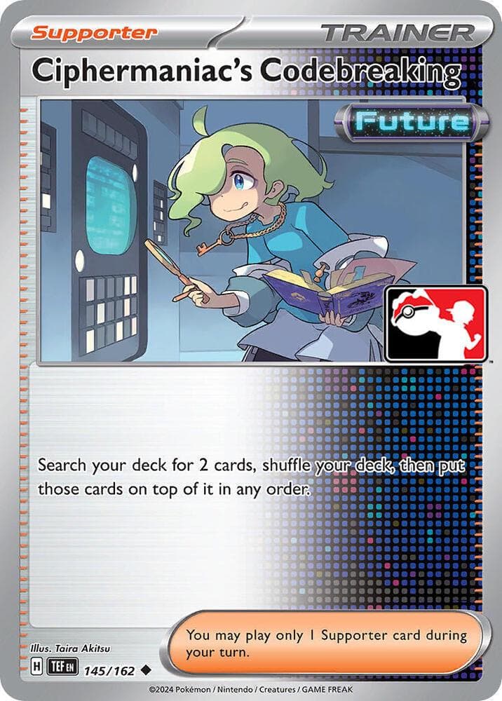Ciphermaniac's Codebreaking [Prize Pack] #145 — Pokemon Temporal Forces
