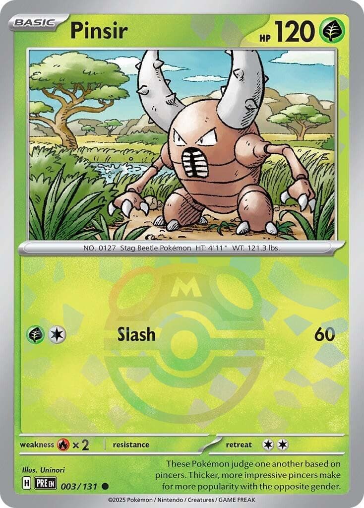 Pinsir [Master Ball] #3 — Pokemon Prismatic Evolutions