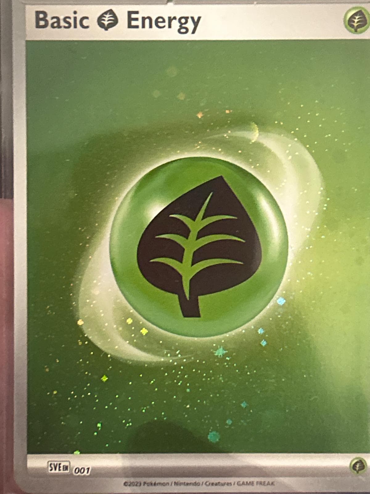 Basic Grass Energy [Holo] #1 — Pokemon Scarlet & Violet Energy