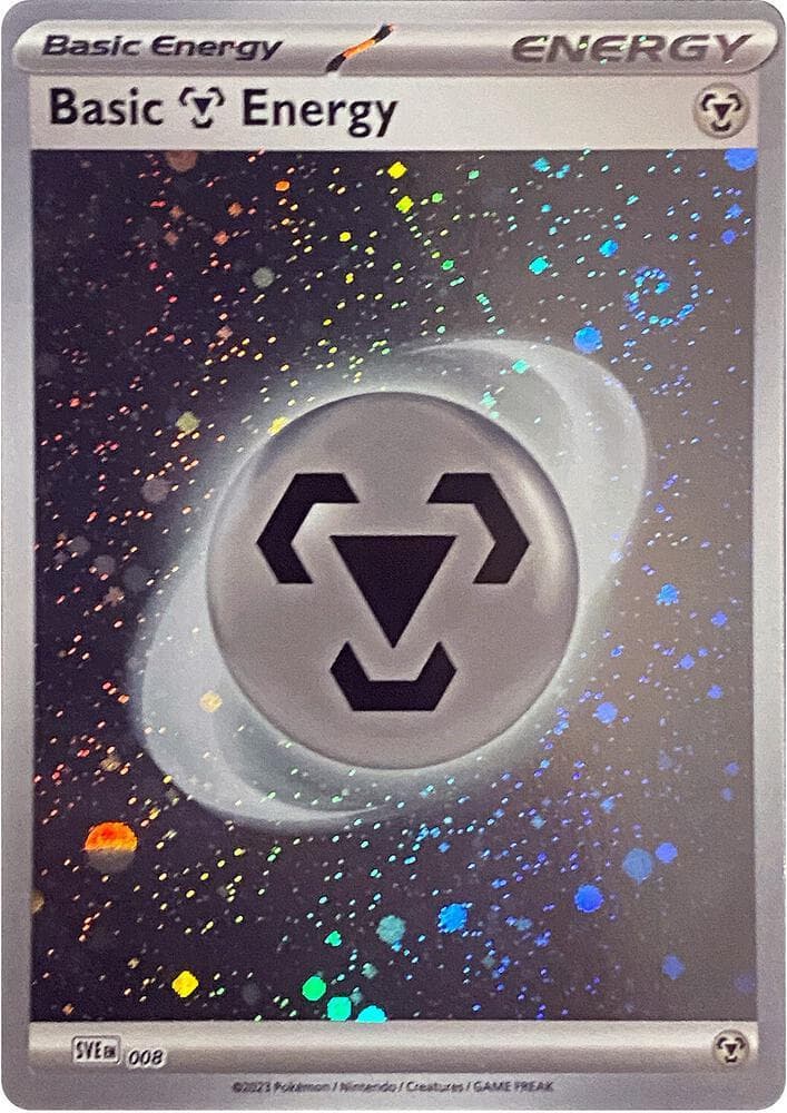 Basic Metal Energy [Cosmos Holo] #8 — Pokemon Scarlet & Violet Energy