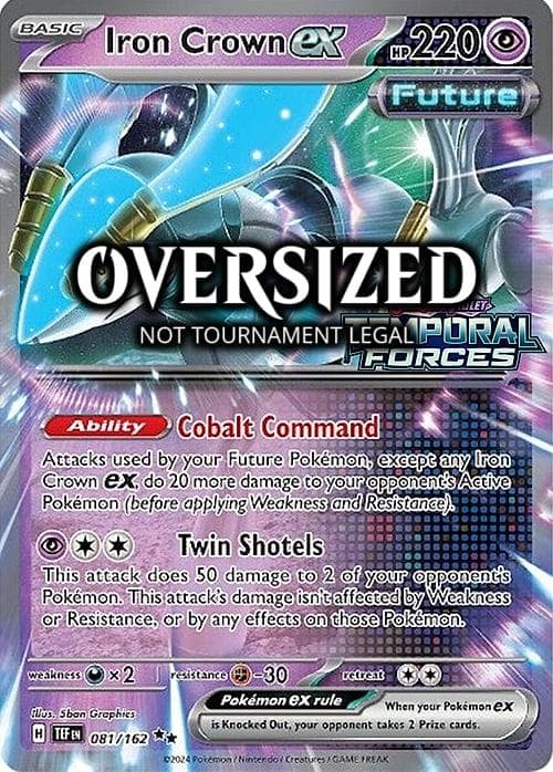Iron Crown Ex [Jumbo] #81 — Pokemon Temporal Forces
