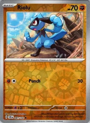 Riolu [Reverse Holo] #81 — Pokemon Stellar Crown