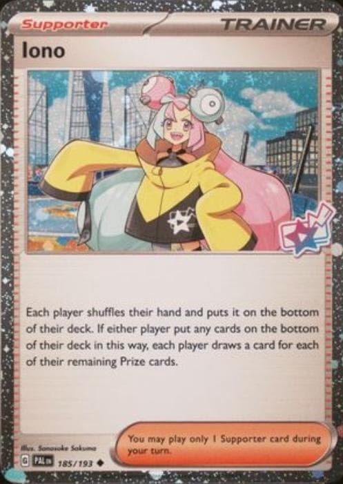 Iono [Premium Tournament Collection] #185 — Pokemon Paldea Evolved