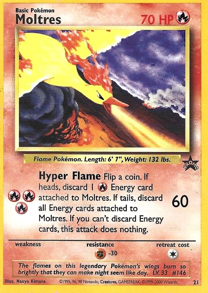 Moltres [Corrected] #21 — Pokemon Promo