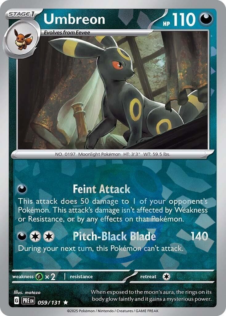 Umbreon [Master Ball] #59 — Pokemon Prismatic Evolutions