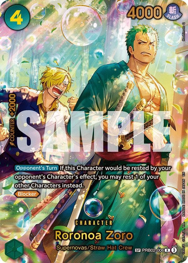 Roronoa Zoro [SP] PRB02-006 — One Piece Azure Sea's Seven