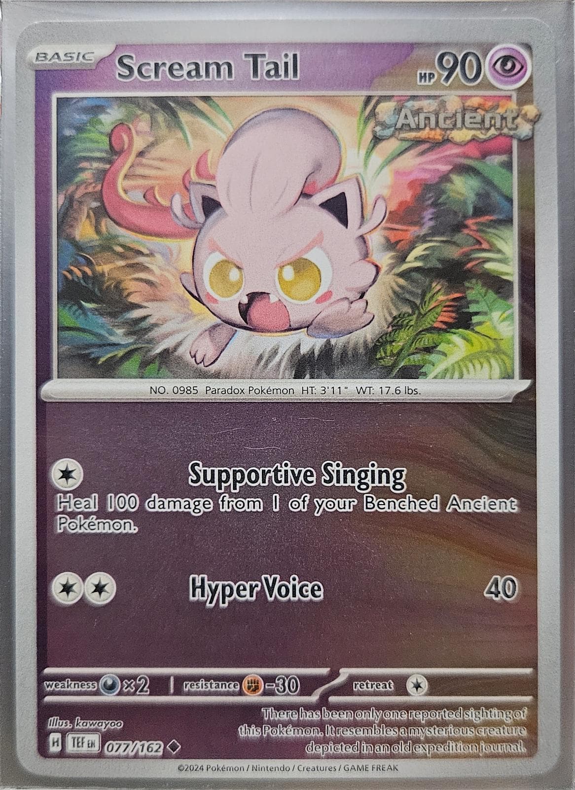 Scream Tail [Reverse Holo] #77 — Pokemon Temporal Forces