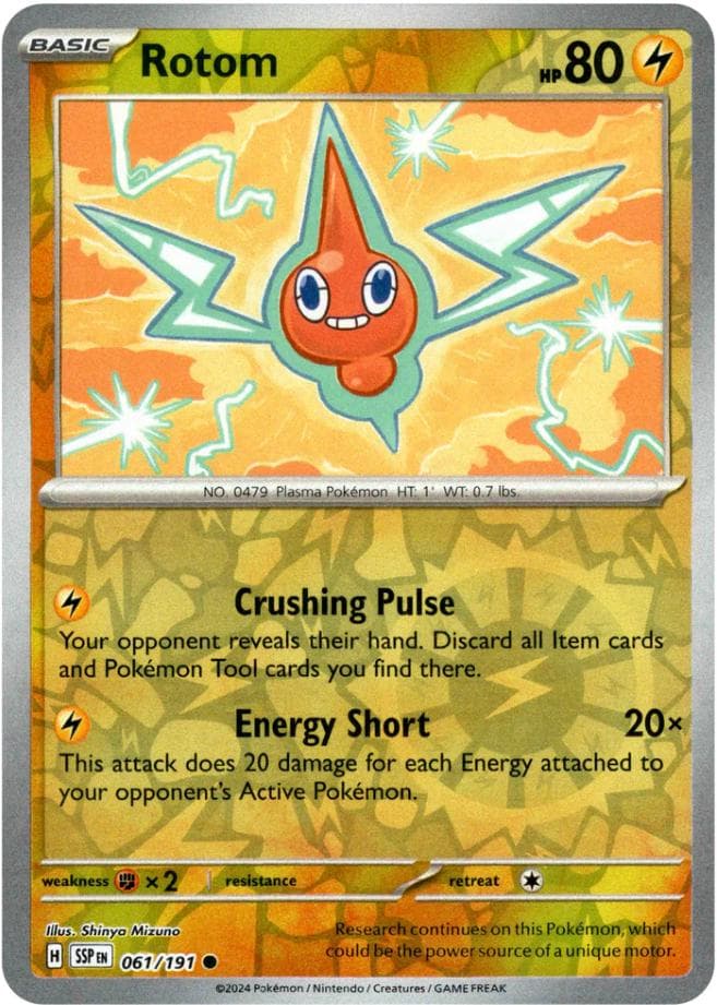 Rotom [Reverse Holo] #61 — Pokemon Surging Sparks