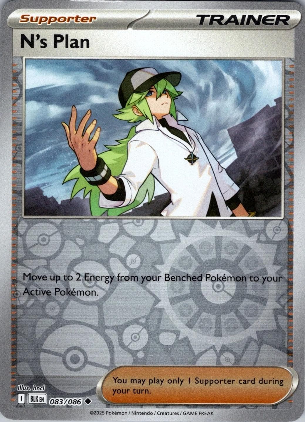 N's Plan [Reverse] #83 — Pokemon Black Bolt