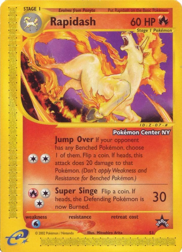 Rapidash [Pokemon Center NY] #51 — Pokemon Promo