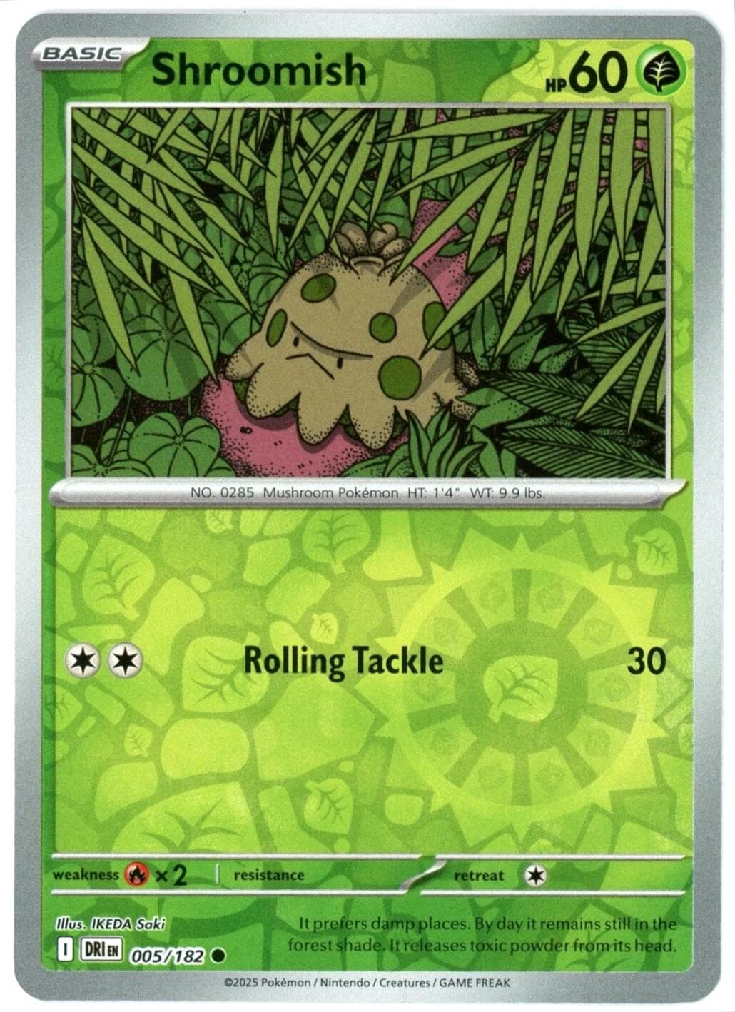 Shroomish [Reverse Holo] #5 — Pokemon Destined Rivals