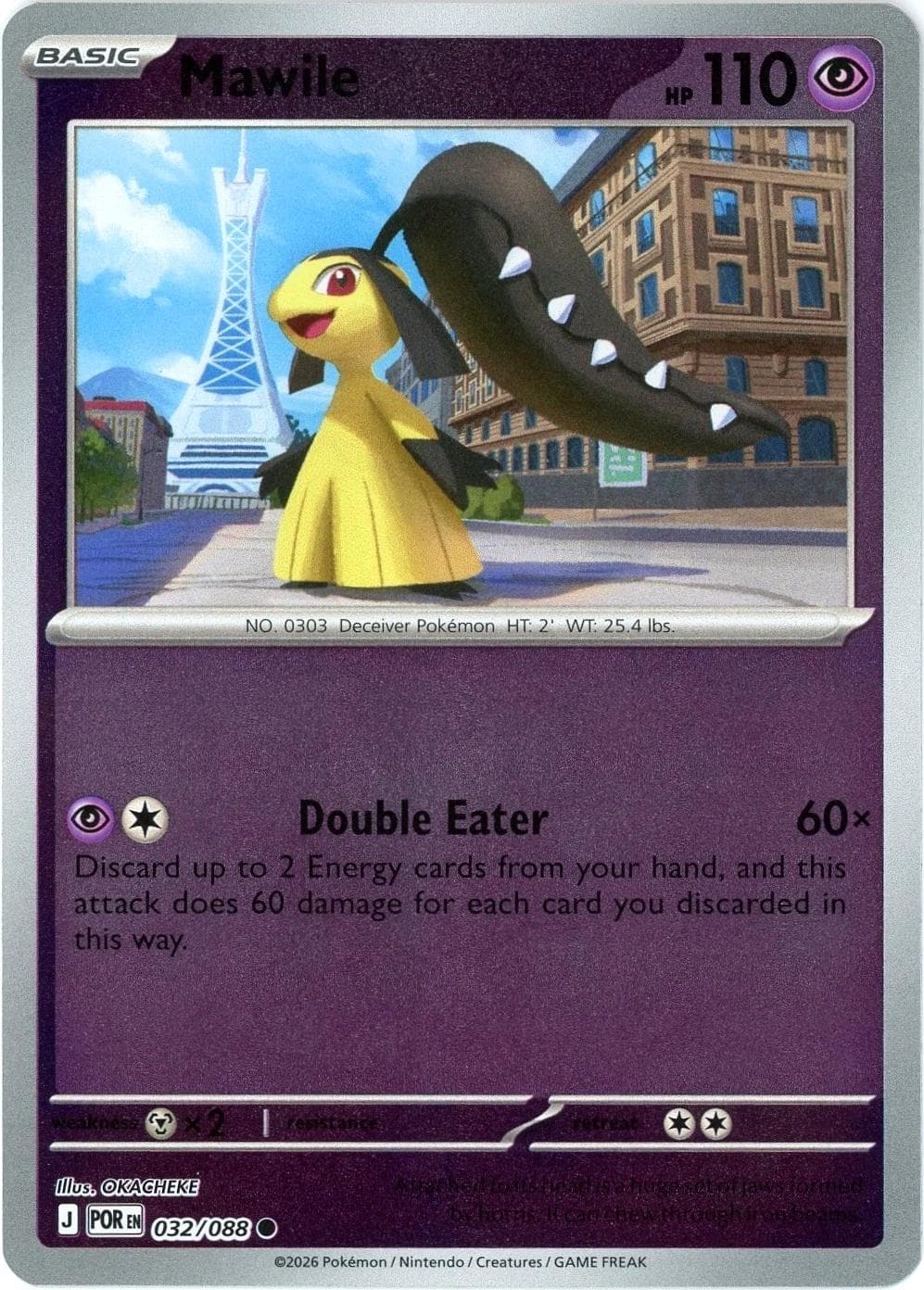 Mawile [Reverse Holo] #32 — Pokemon Perfect Order