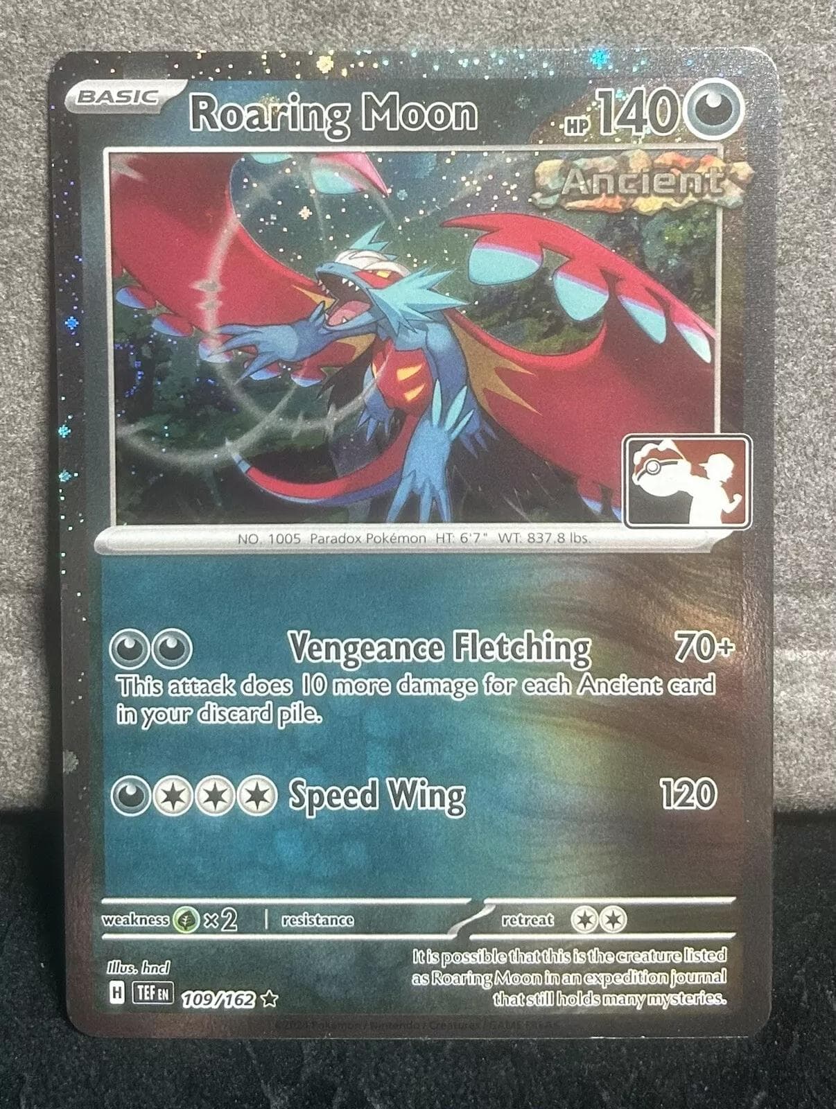 Roaring Moon [Prize Pack Cosmos Holo] #109 — Pokemon Temporal Forces