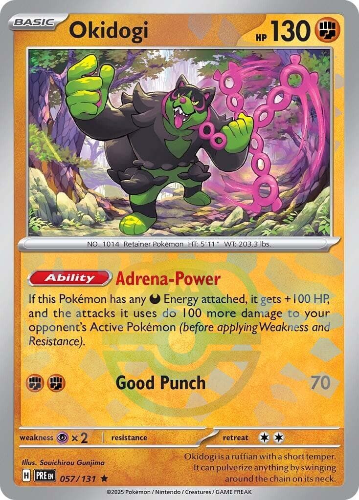 Okidogi [Master Ball] #57 — Pokemon Prismatic Evolutions