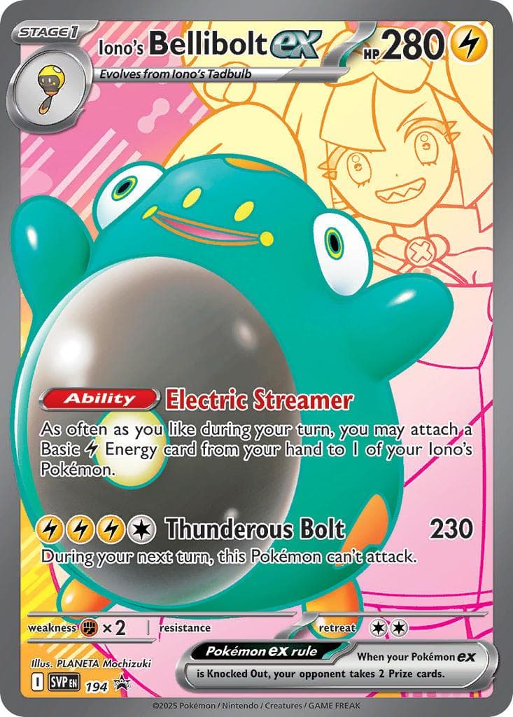 Iono's Bellibolt Ex #194 — Pokemon Promo