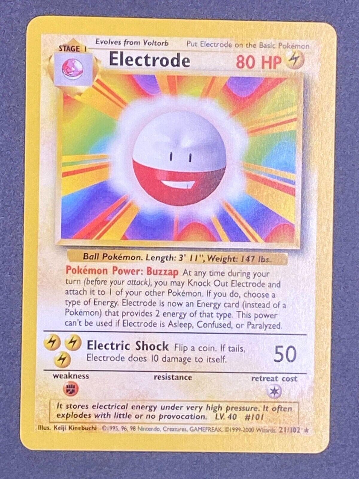 Electrode [1999-2000] #21 — Pokemon Base Set