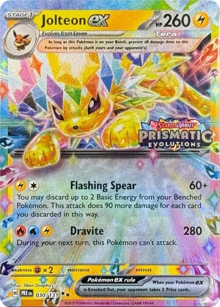 Jolteon ex [Stamped] #30 — Pokemon Prismatic Evolutions