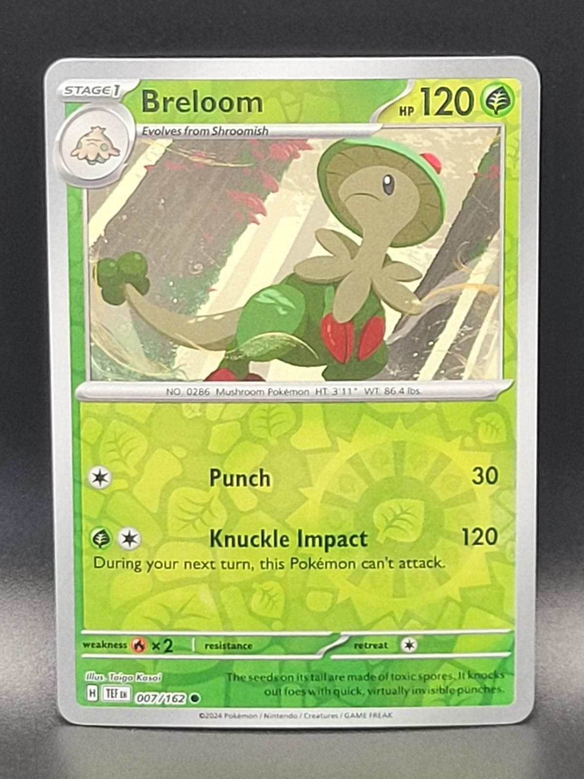 Breloom [Reverse Holo] #7 — Pokemon Temporal Forces