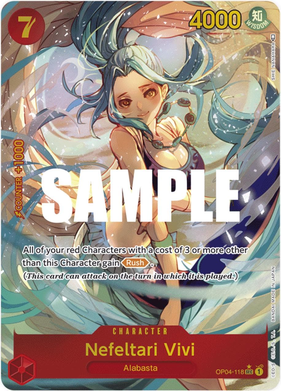 Nefeltari Vivi [Alt Art] OP04-118 — One Piece Kingdoms of Intrigue