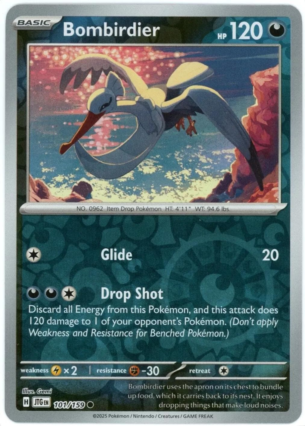 Bombirdier [Reverse Holo] #101 — Pokemon Journey Together