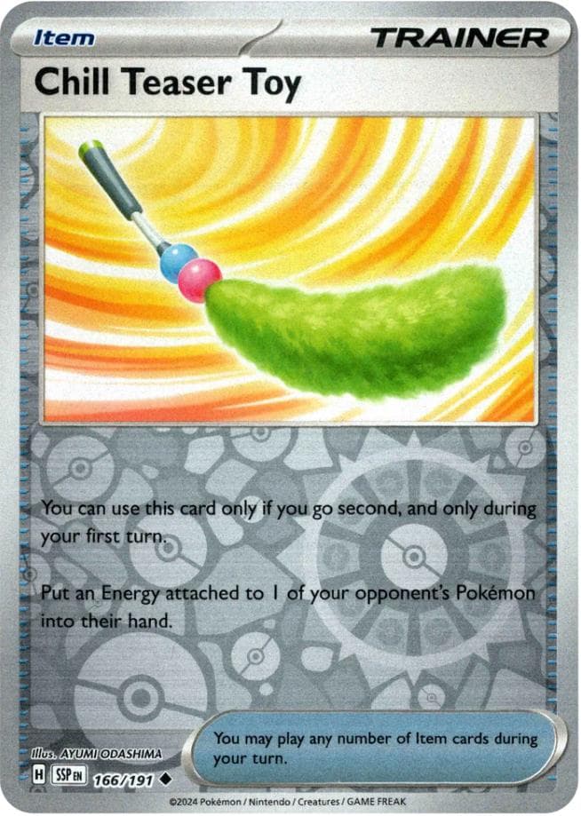 Chill Teaser Toy [Reverse Holo] #166 — Pokemon Surging Sparks