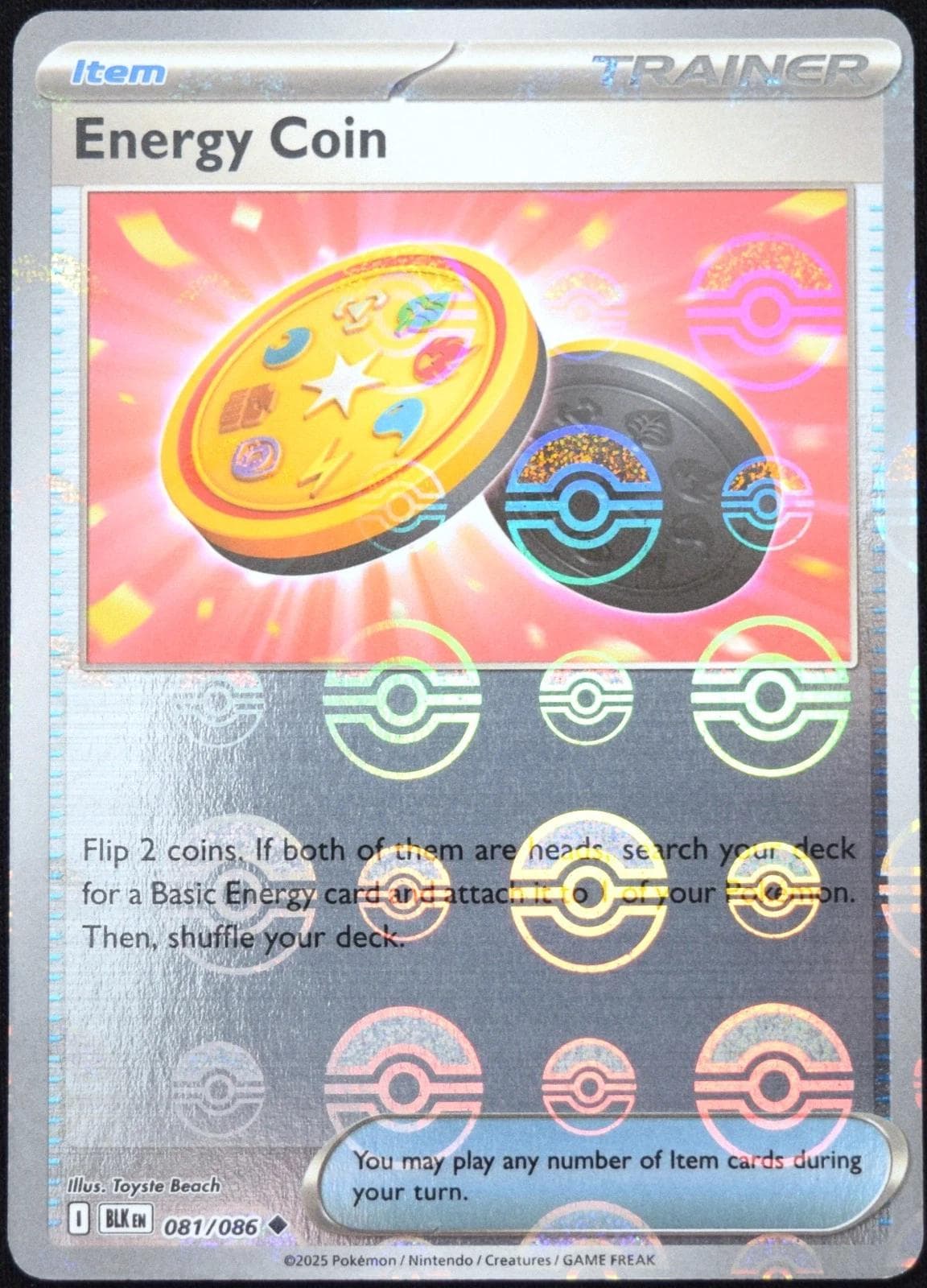 Energy Coins [Poke Ball] #81 — Pokemon Black Bolt